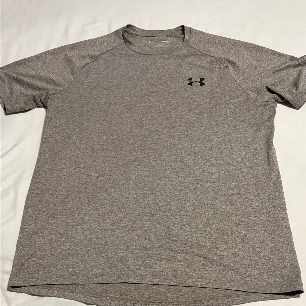 Under Armour Men's Heather Gray Short Sleeve Tech Tee